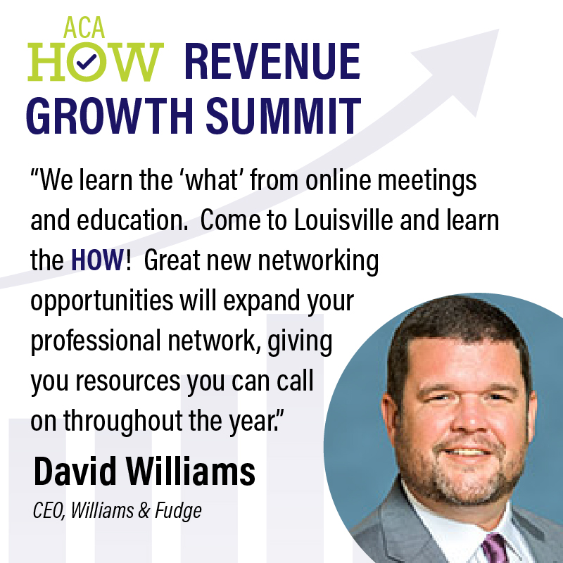 "We learn the 'what' from online meetings and education. Come to Louisville and learn the HOW! Great new networking opportunities will expand your professional network, giving you resources you can call on throughout the year." -David Williams, CEO, Williams & Fudge