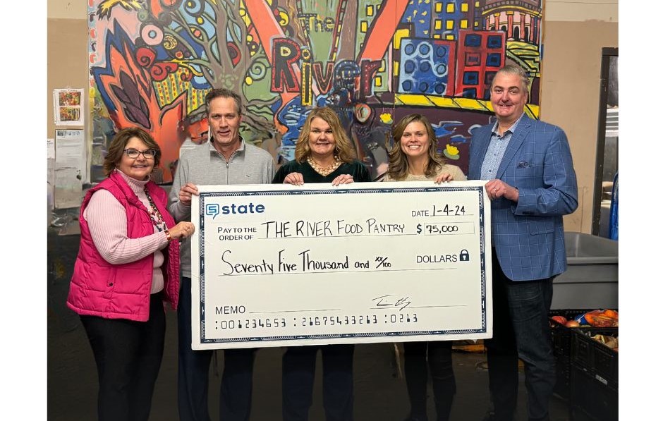 Haag family with $75k check