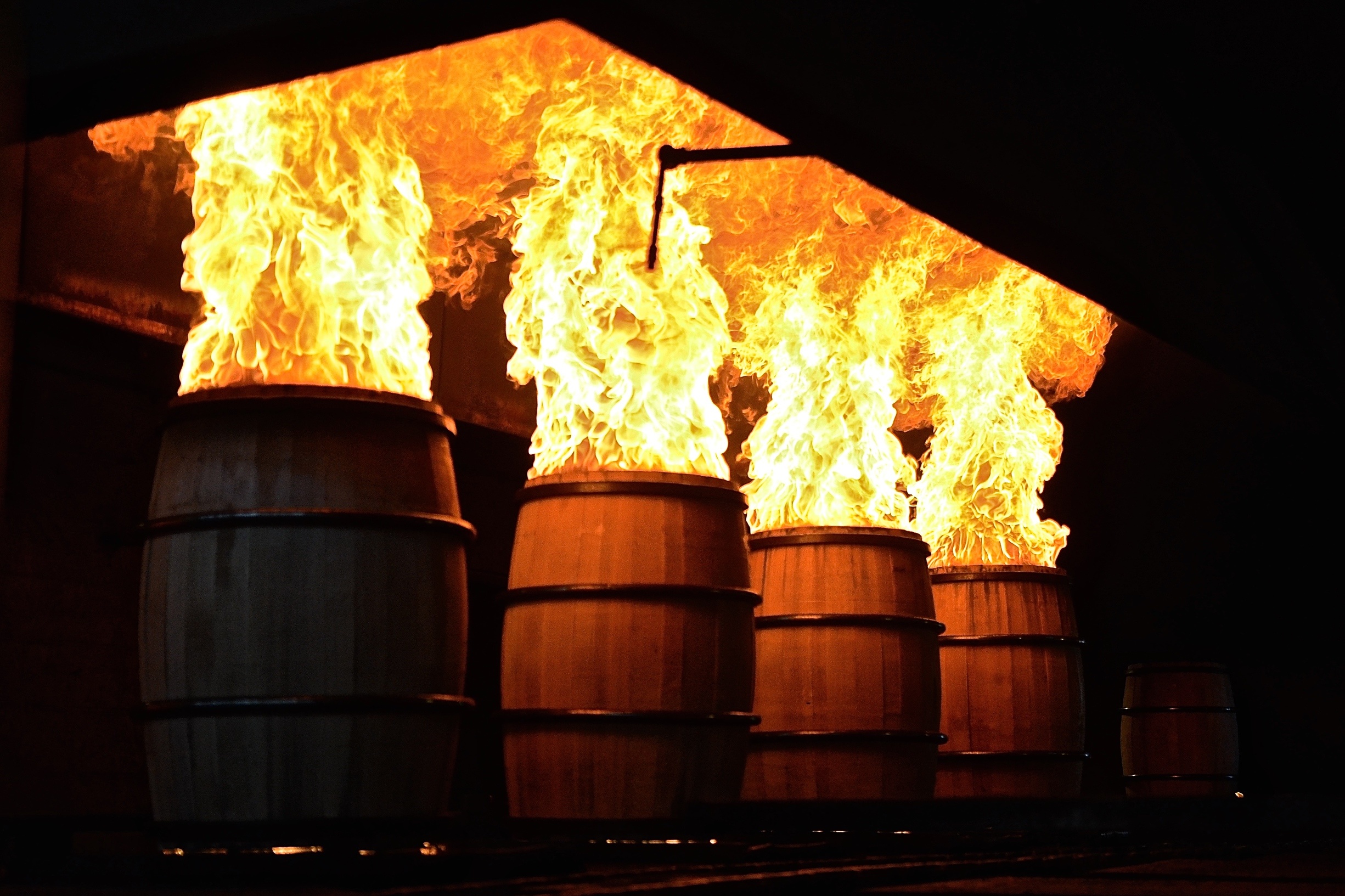 Flaming Barrels